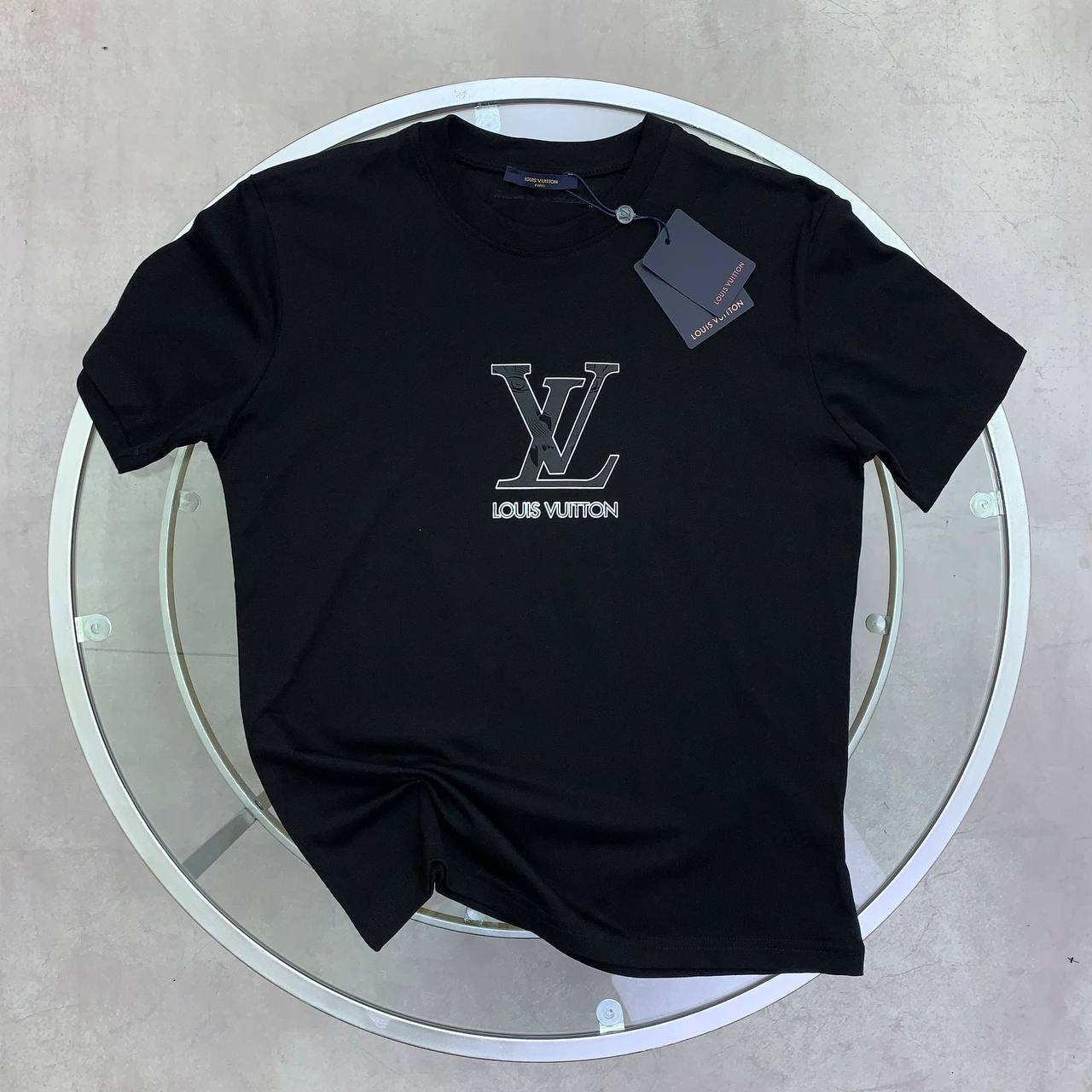 Louis Vuitton Vuitton x NBA Black Graphic T-Shirt UK Reps AAA Quality