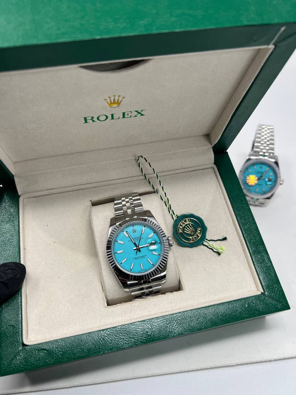 Rolex Datejust 41 Custom "Tiffany" Blue Mens Watch UK Reps AAA Quality