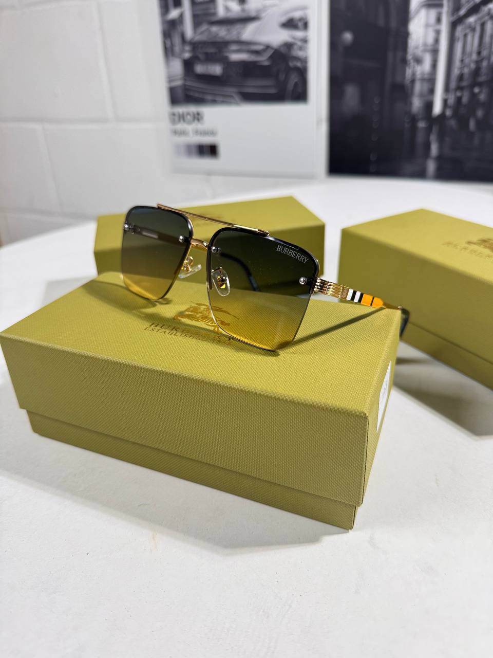 Burberry BE3146 Geometric Sunglasses UK Reps AAA Quality