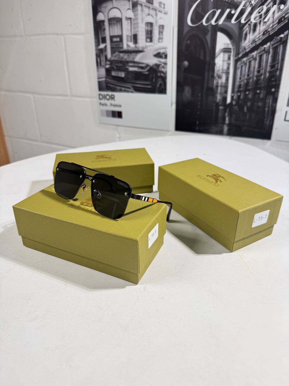 Burberry BE3146 Geometric Matte Black Sunglasses UK Reps AAA Quality