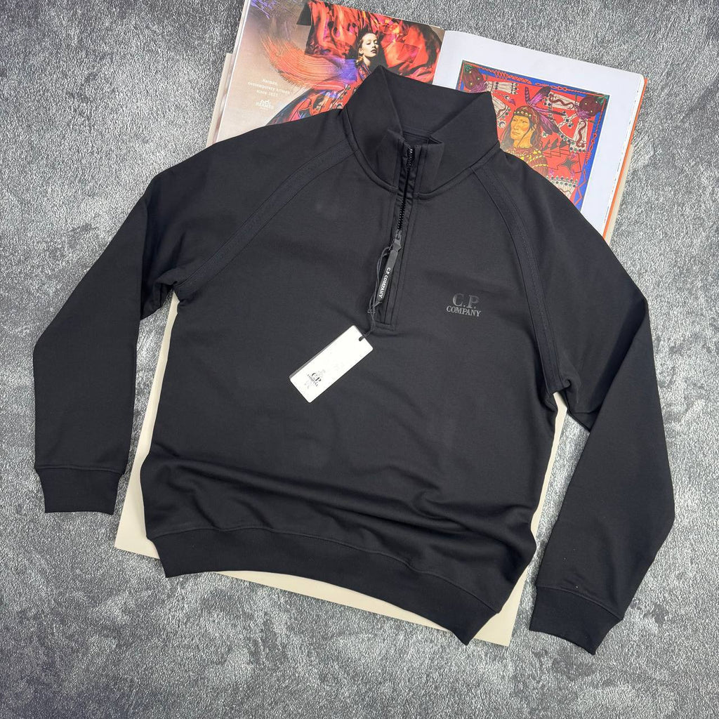 C.P. Company Diagonal Fleece Half-Zip Jumpers Mens in 2 Colors UK Reps AAA Quality