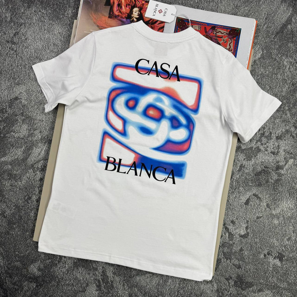Casablanca Heat Map Logo T-shirt Mens in 2 Colors UK Reps AAA Quality