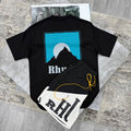 Rhude Moonlight Logo Graphic T-Shirts & Shorts Set in Multiple Colors UK Reps AAA Quality
