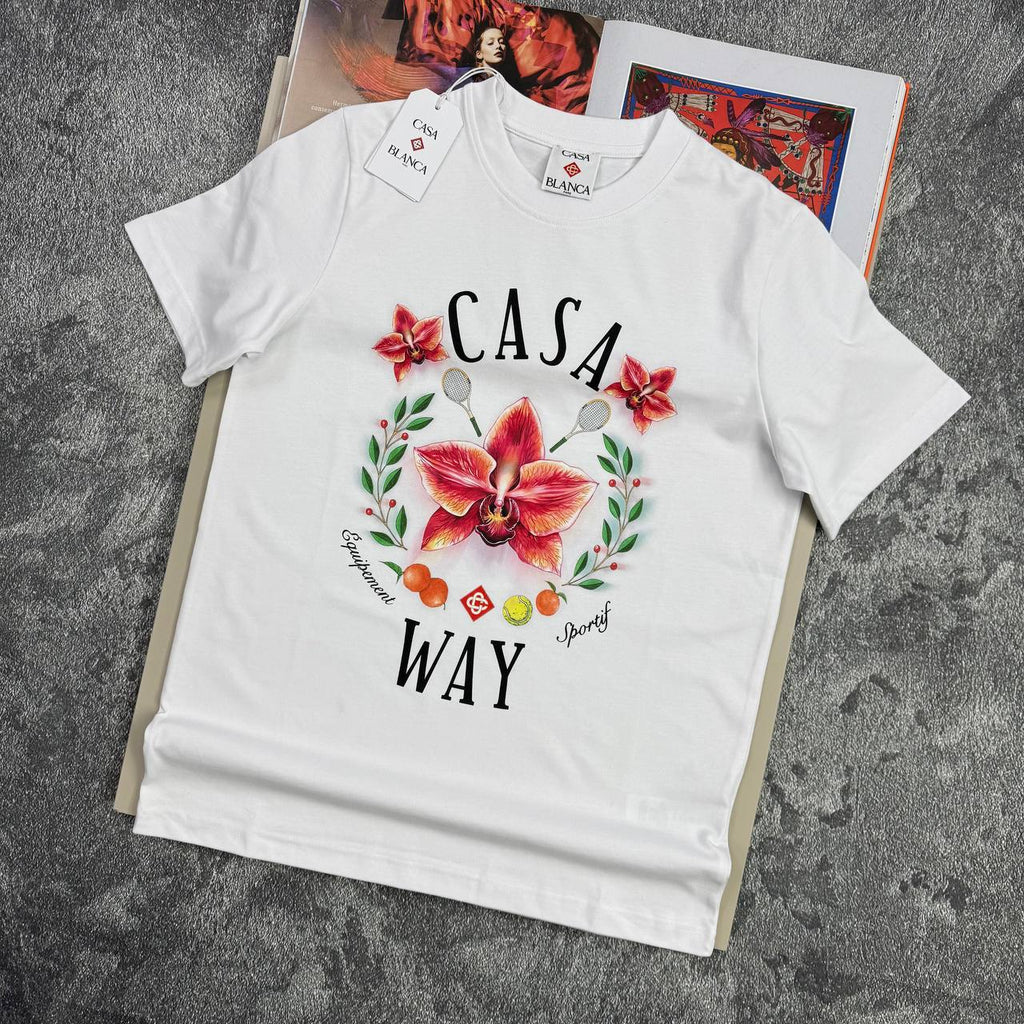 Casablanca Casa Way Orchid T-Shirt in 2 Colors UK Reps AAA Quality