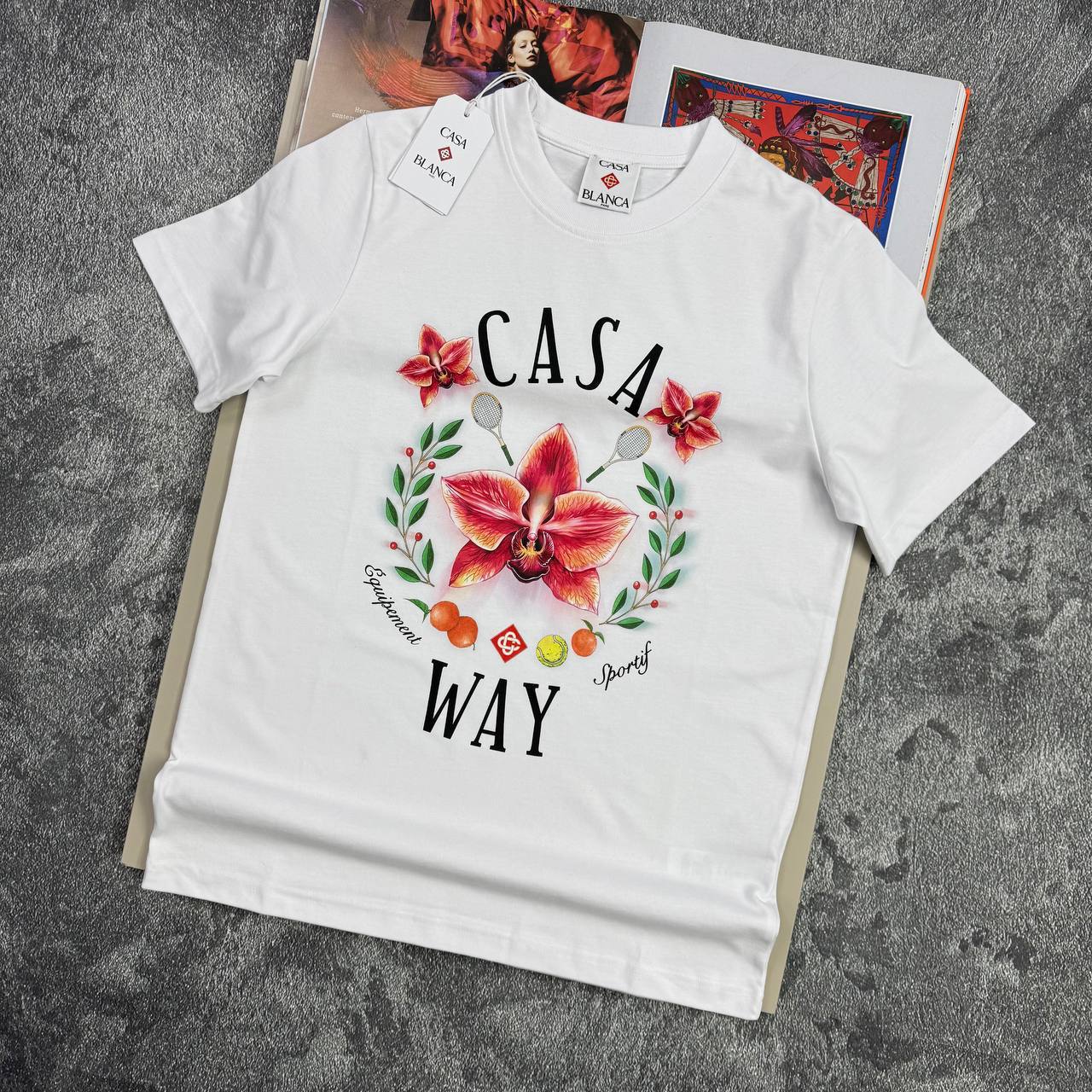 Casablanca Casa Way Orchid T-Shirt in 2 Colors UK Reps AAA Quality