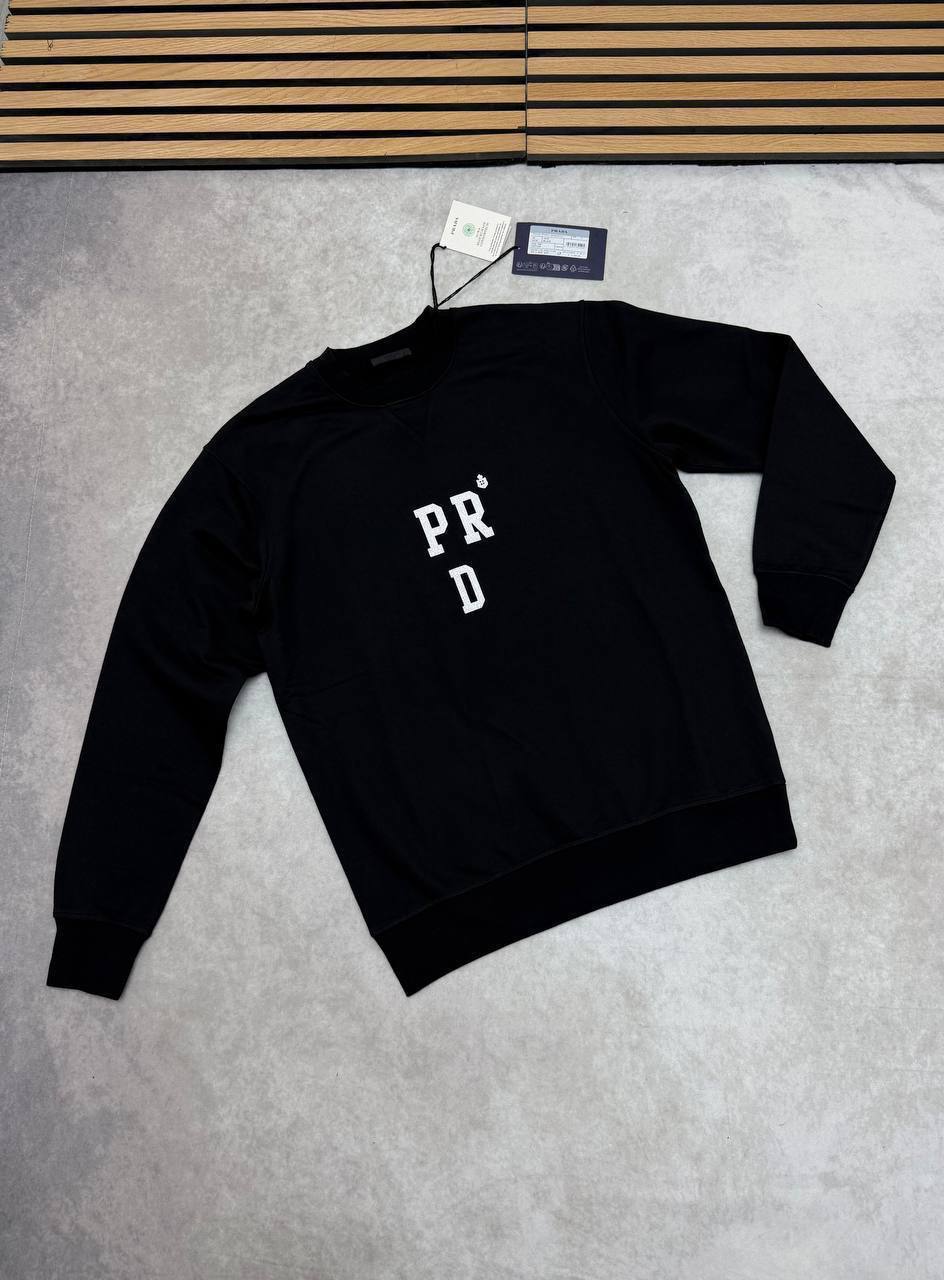 Prada Logo-Embroidered Mens Jumpers in 2 Colors UK Reps AAA Quality