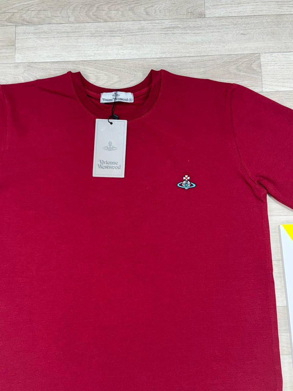 Vivienne Westwood Embroidered Orb Logo T-Shirts Mens in Multiple Colors Best Sale UK Reps AAA Quality