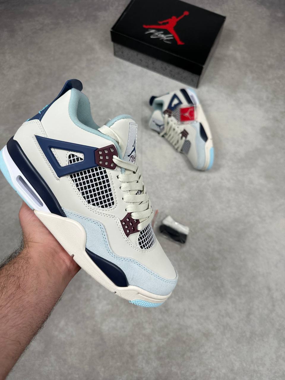 Nike Air Jordan 4 Royal Blue Retro Mens Trainers Best Sale UK Reps AAA Quality
