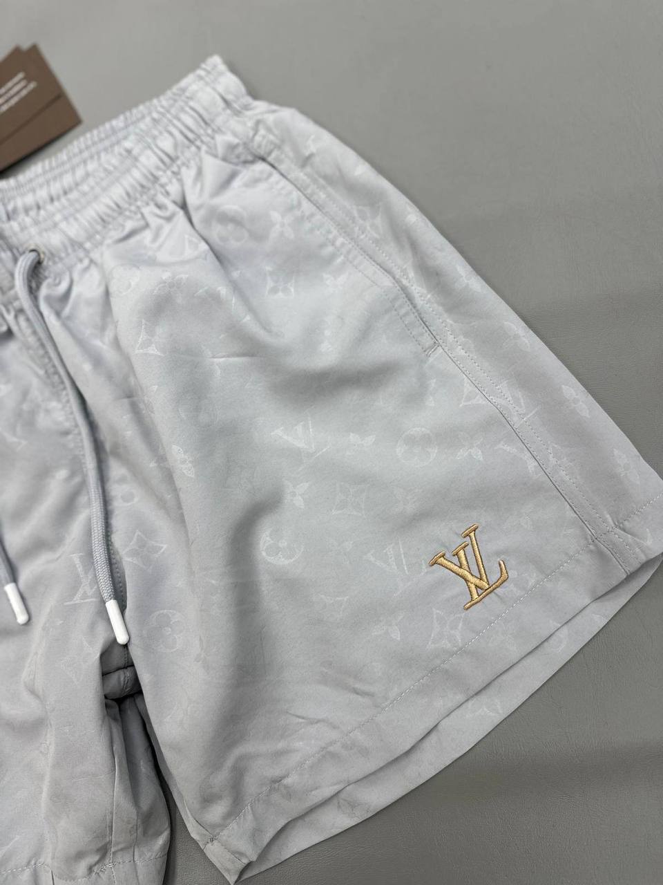 Louis Vuitton Silver Monogram Designer Shorts Men's UK Reps AAA Quality