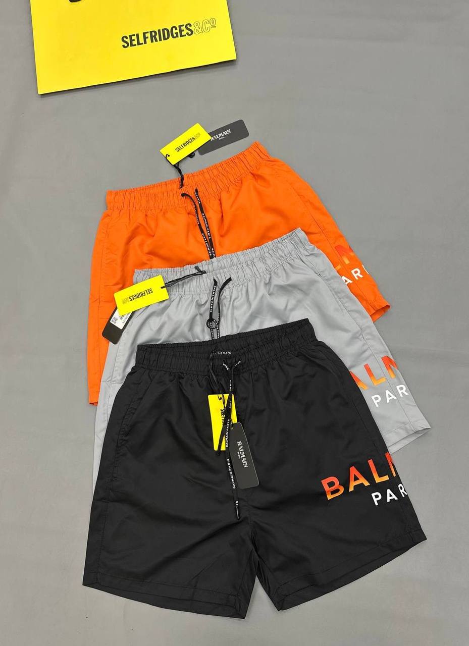 Balmain Logo-Print Technical Shorts Mens in Multiple Colors UK Reps AAA Quality