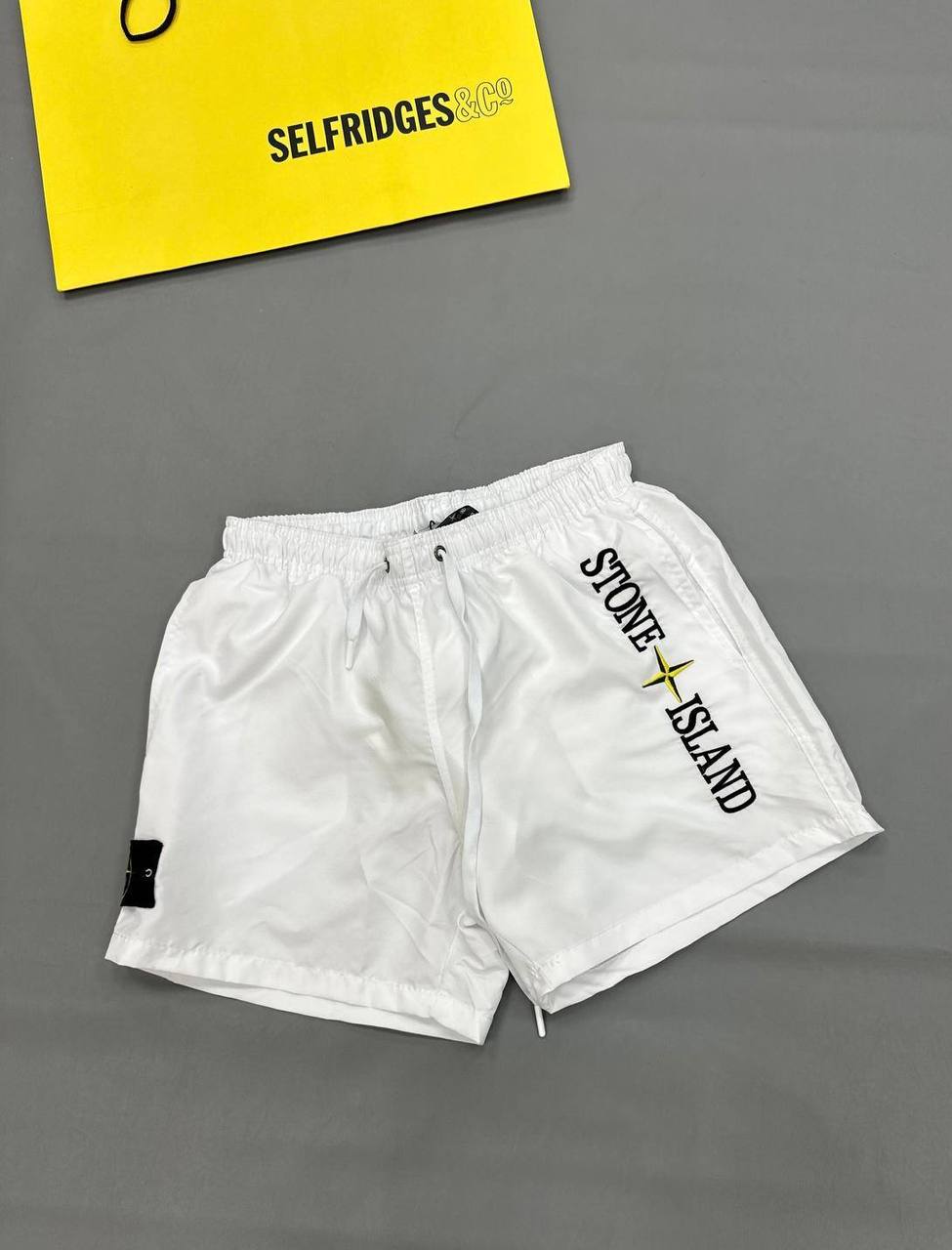 Stone Island Logo-Print Shorts Mens in 2 Colors UK Reps AAA Quality