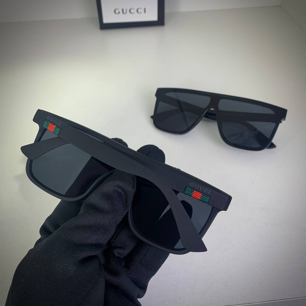 Gucci D-Frame Web Stripe Men Sunglasses UK Reps AAA Quality
