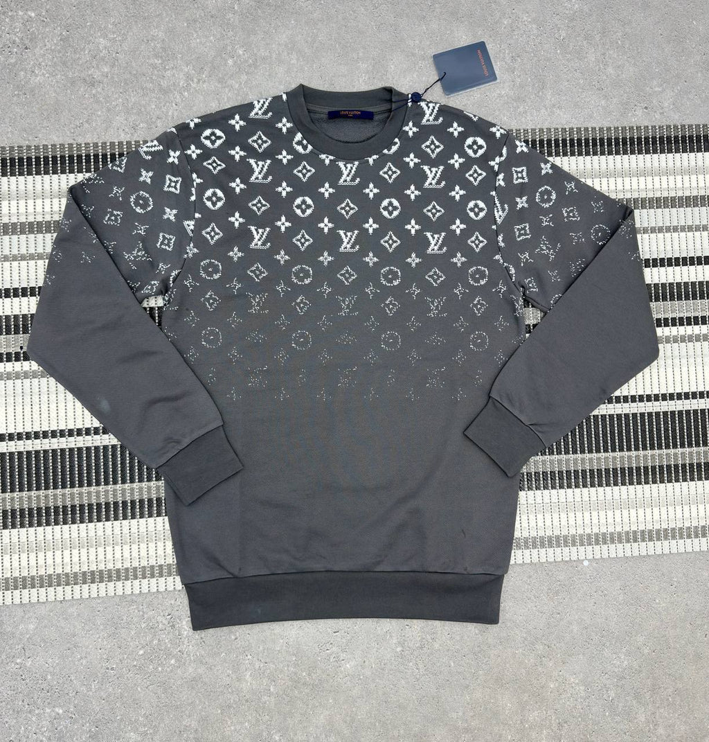 Louis Vuitton Gradient Cotton Crewneck Monogram Ready to Wear Jumpers Mens in Multiple Colors Best Sale UK Reps AAA Quality