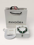 Pandora Green Charm Bracelet Womens UK Reps AAA Quality