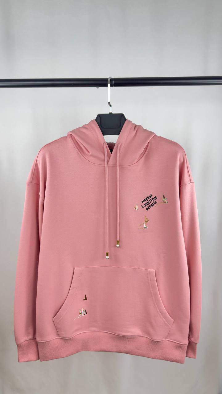 Louis Vuitton Embroidered Hoodie in 2 Colors Mens UK Reps AAA Quality