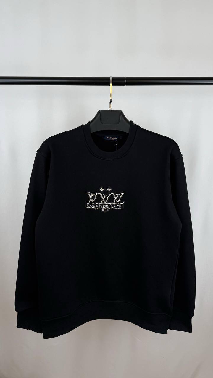 Louis Vuitton Embellished Signature Jumper in 2 Colors UK Reps AAA Quality