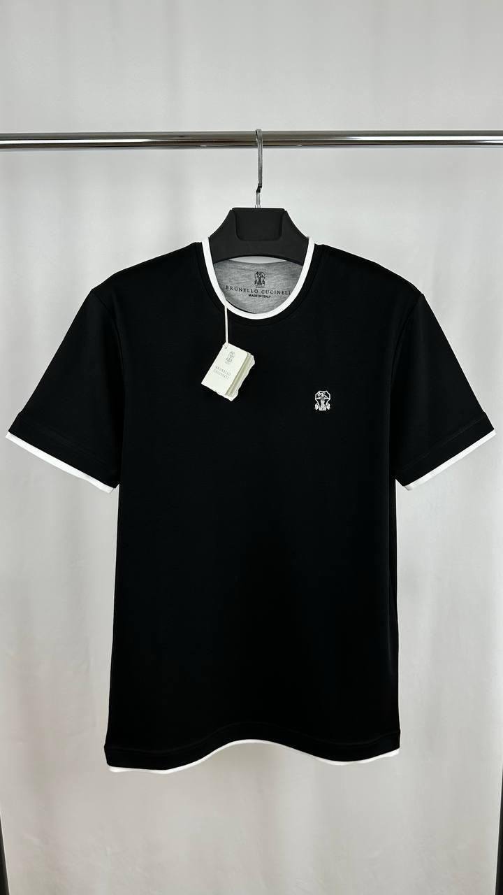 Brunello Cucinelli Contrast T-Shirt in 2 Colors Mens UK Reps AAA Quality