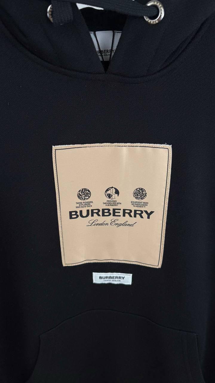 Burberry Graphic Patch Hoodie Mens in 2 Colors UK Reps AAA Quality