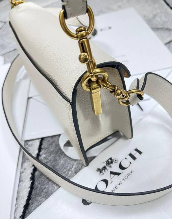 Coach Tabby Shoulder Bag in White Color UK Reps AAA Quality