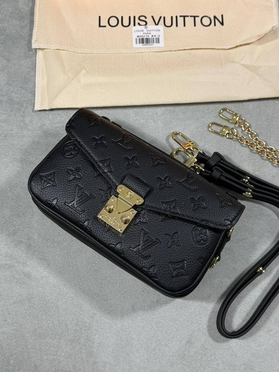 Louis Vuitton Pochette Métis Womens Bag in Black Color UK Reps AAA Quality