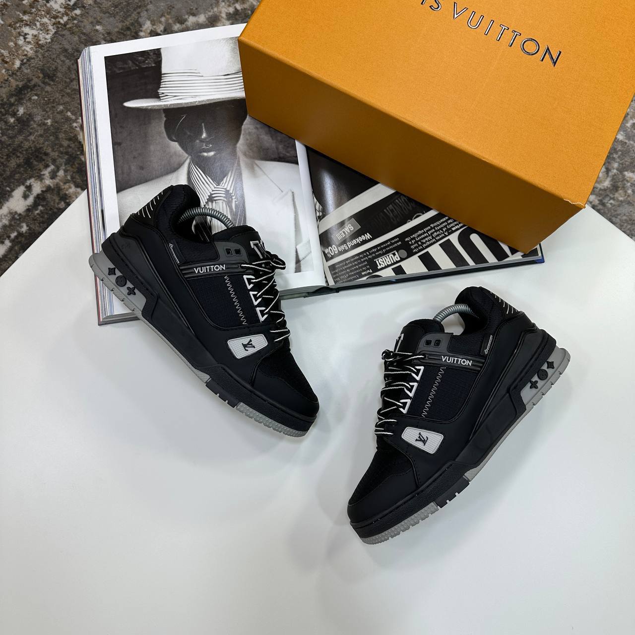 Louis Vuitton LV Runner Black Technical Sneakers UK Reps AAA Quality