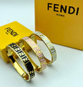 Fendi Golden Women's Designer Logo Bracelets in Multiple Colors UK Reps AAA Quality