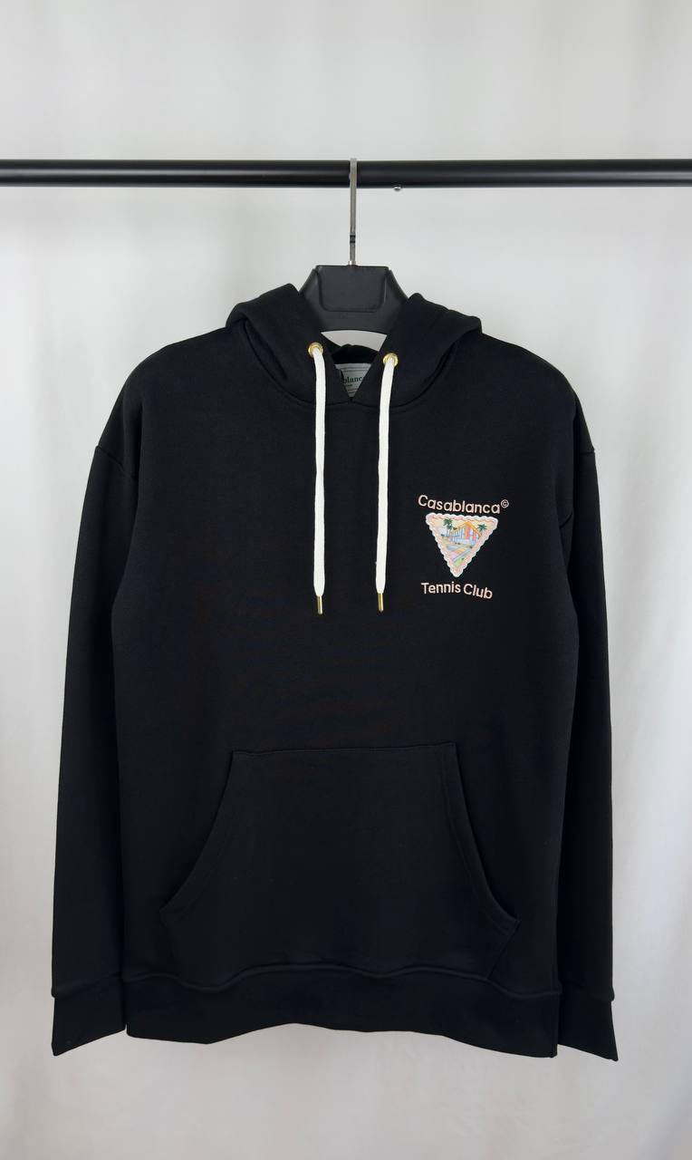 Casablanca Tennis Club Icon Organic Cotton Hoodie Mens in Multiple Colors Best Sale UK Rep AAA Quality