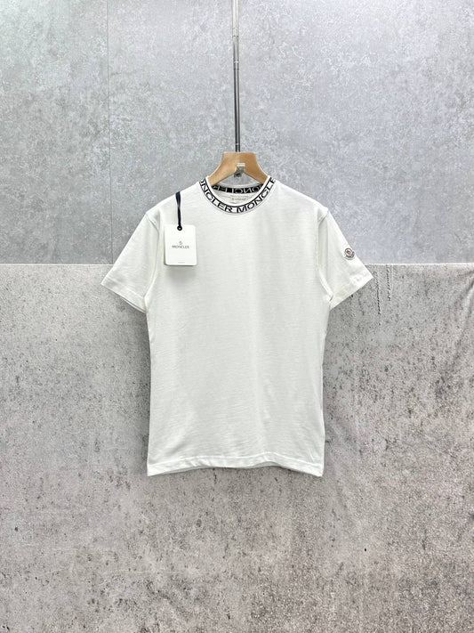 Moncler Logo-Collar T-Shirts Mens in 2 Colors Best Sale UK Reps AAA Quality