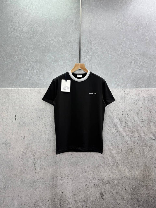 Moncler Logo on Chest Print T-Shirt Mens in 2 Colors Best Sale UK Reps AAA Quality