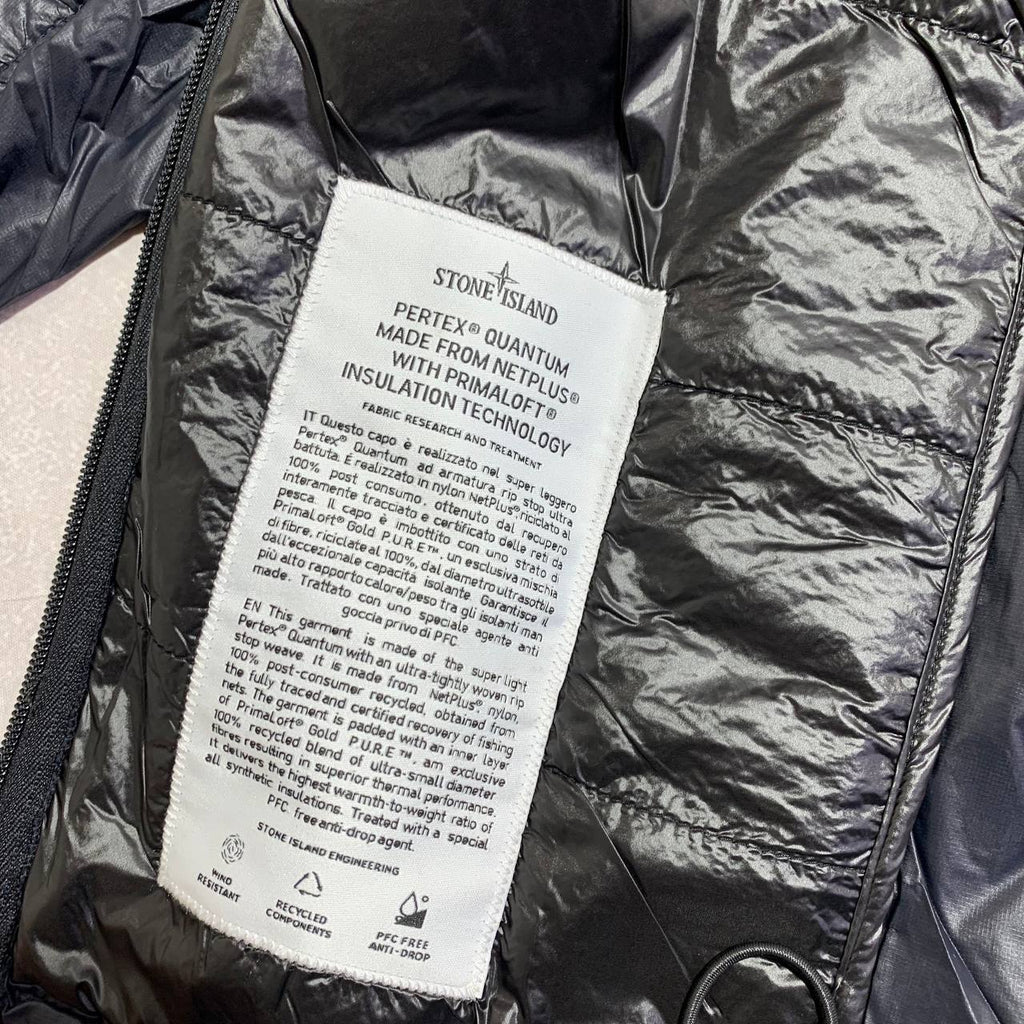 Stone Island Packable Pertex Quantum Flock Jacket Mens in Navy Colors Best Sale UK Reps AAA Quality