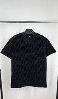 Fendi FF Logo Monogram Crew Neck T-Shirts Mens in 2 Colors Best Sale UK Reps AAA Quality
