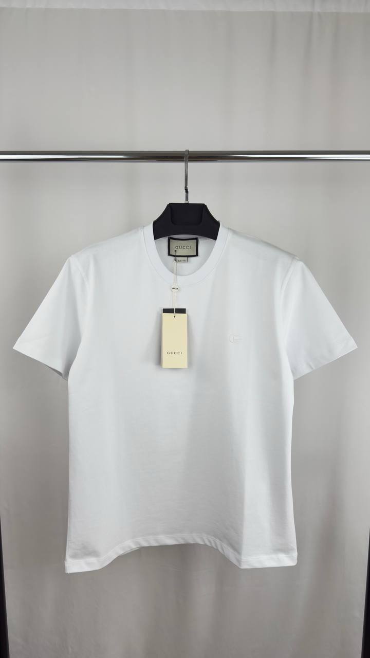 Gucci GG Embroidered Logo T-Shirts in 2 Colors Mens Best Sale UK Reps AAA Quality
