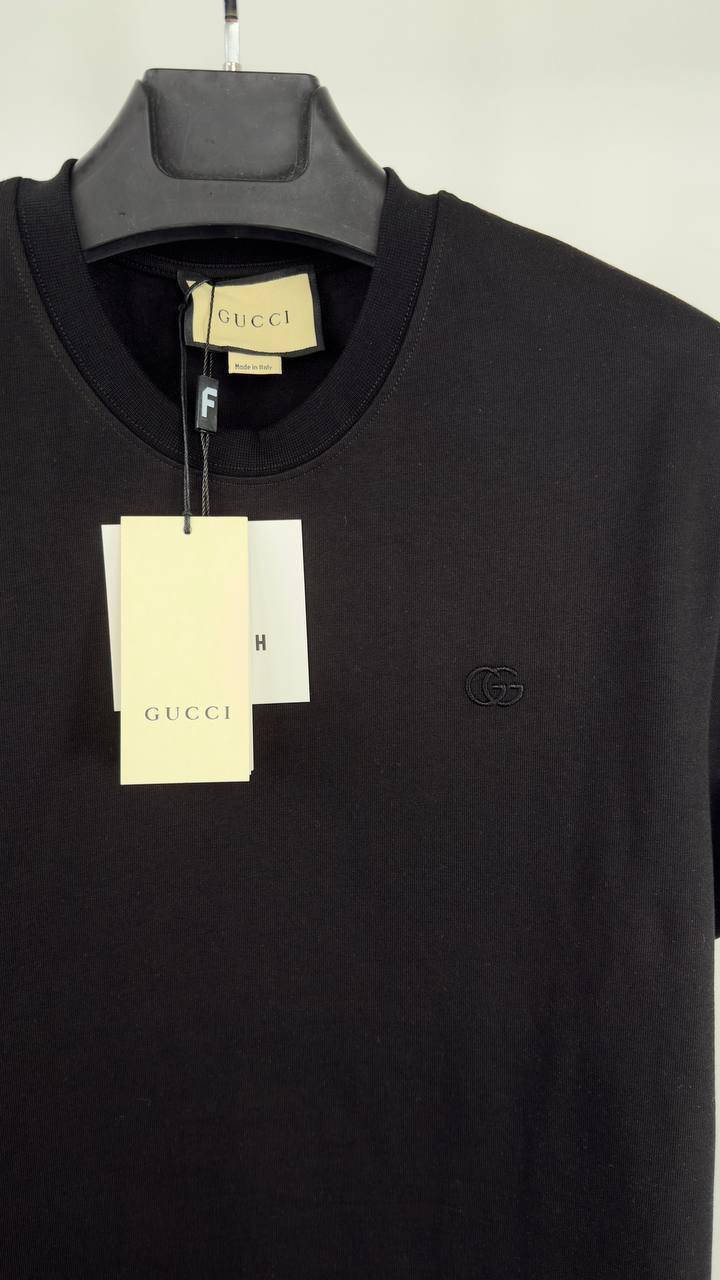 Gucci GG Embroidered Logo T-Shirts in 2 Colors Mens Best Sale UK Reps AAA Quality