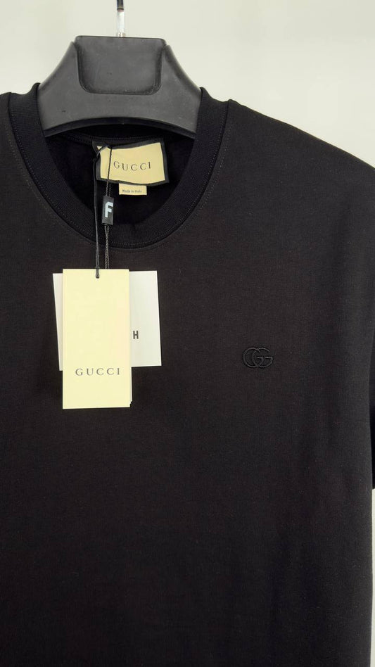 Gucci GG Embroidered Logo T-Shirts in 2 Colors Mens Best Sale UK Reps AAA Quality