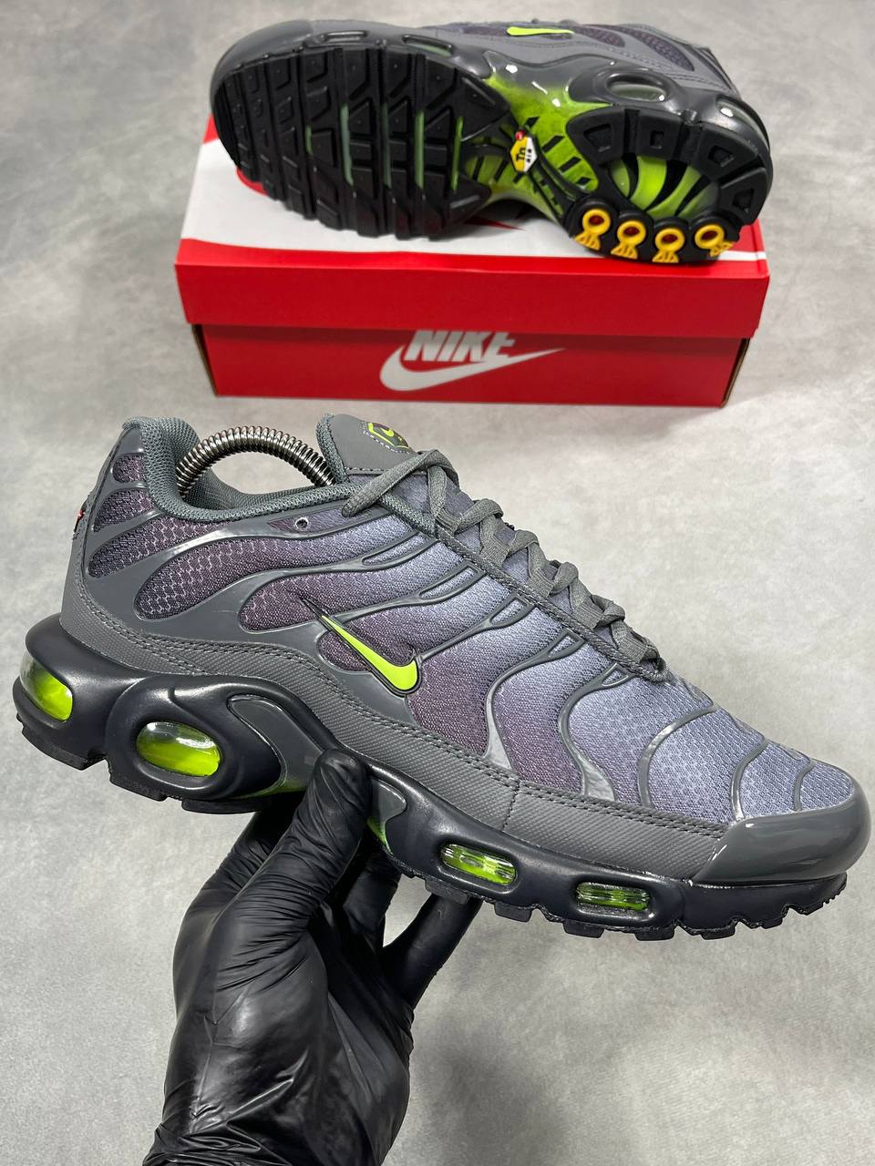 Nike Air Max Plus TN "Smoke Grey/Volt" Mens Trainers Best Sale UK Reps AAA Quality