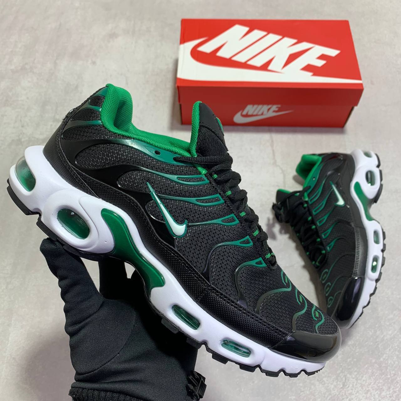 Nike Air Max Plus TN Black Volt Neon Green Mens Trainers Best Sale UK Reps AAA Quality