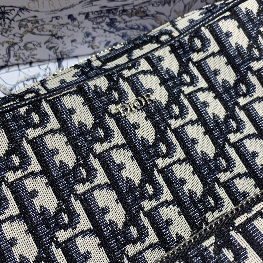 Christian Dior Saddle Triple Pouch Oblique Jacquard Mens Bag in Beige Color Best Sale UK Reps AAA Quality