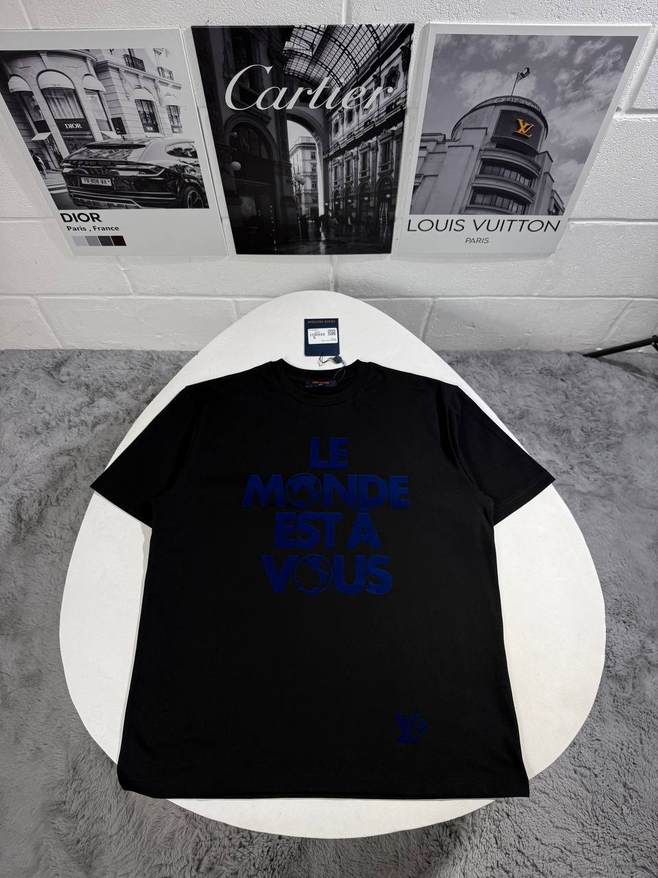 Louis Vuitton Logo T-Shirts in 2 Colors UK Reps AAA Quality