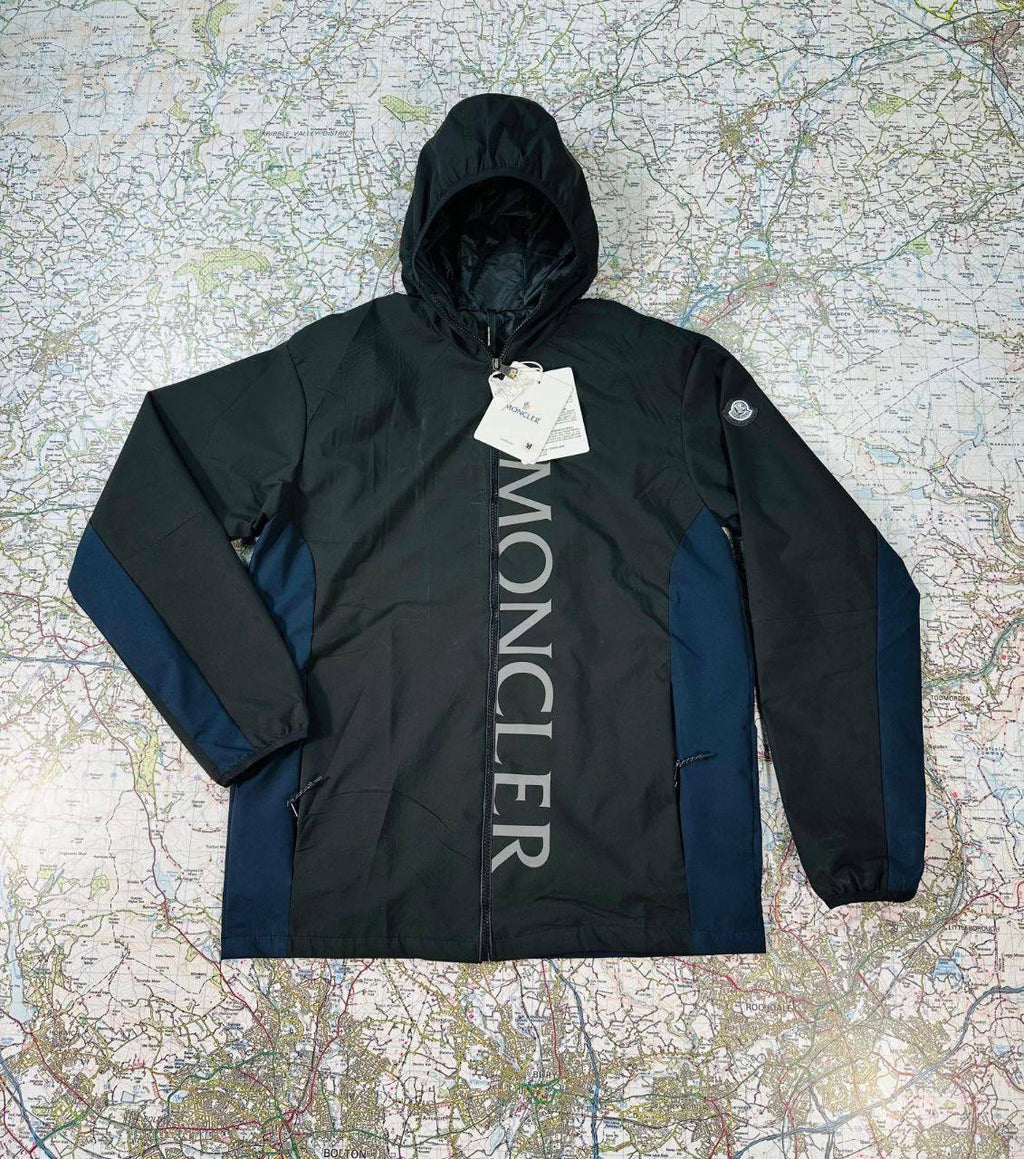 Moncler Ichiro Zip-up Jackets Navy Blue UK Reps AAA Quality