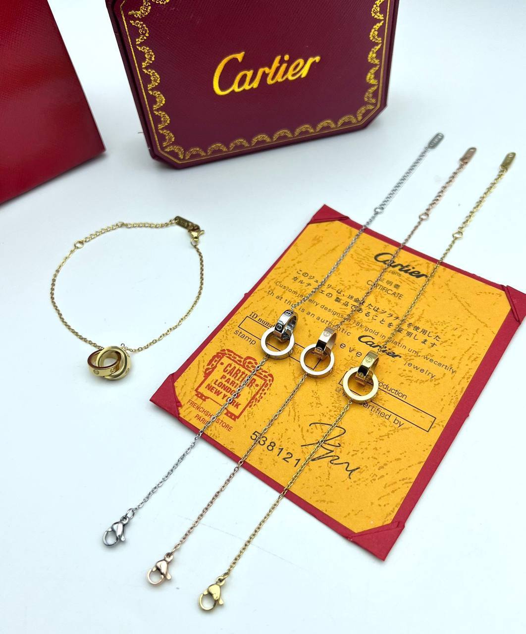 Cartier Trinity Womens Bracelets in Multiple Colors UK Reps AAA Quality