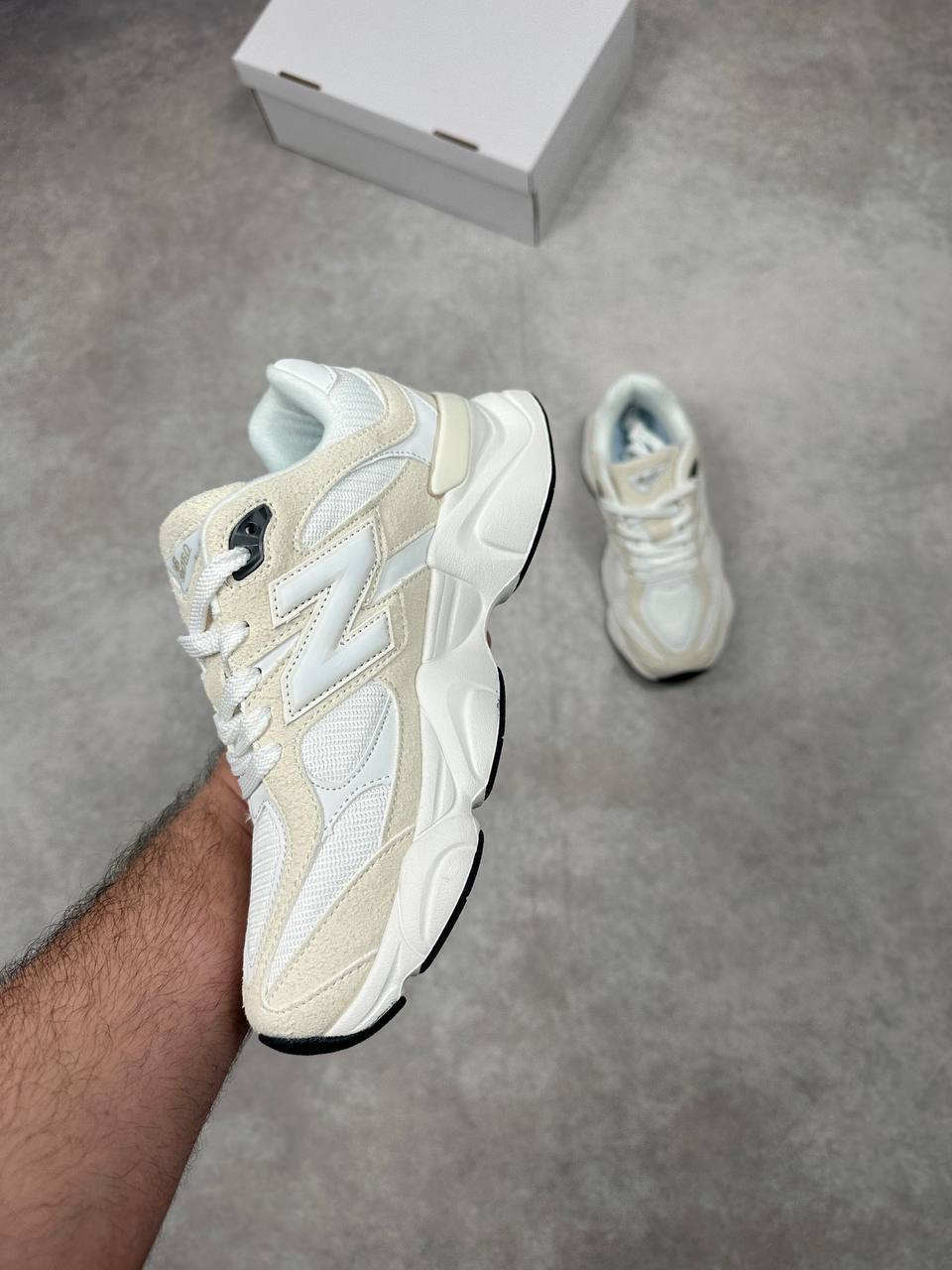 New Balance 9060 Sea Salt Womens Trainers UK Reps AAA Quality