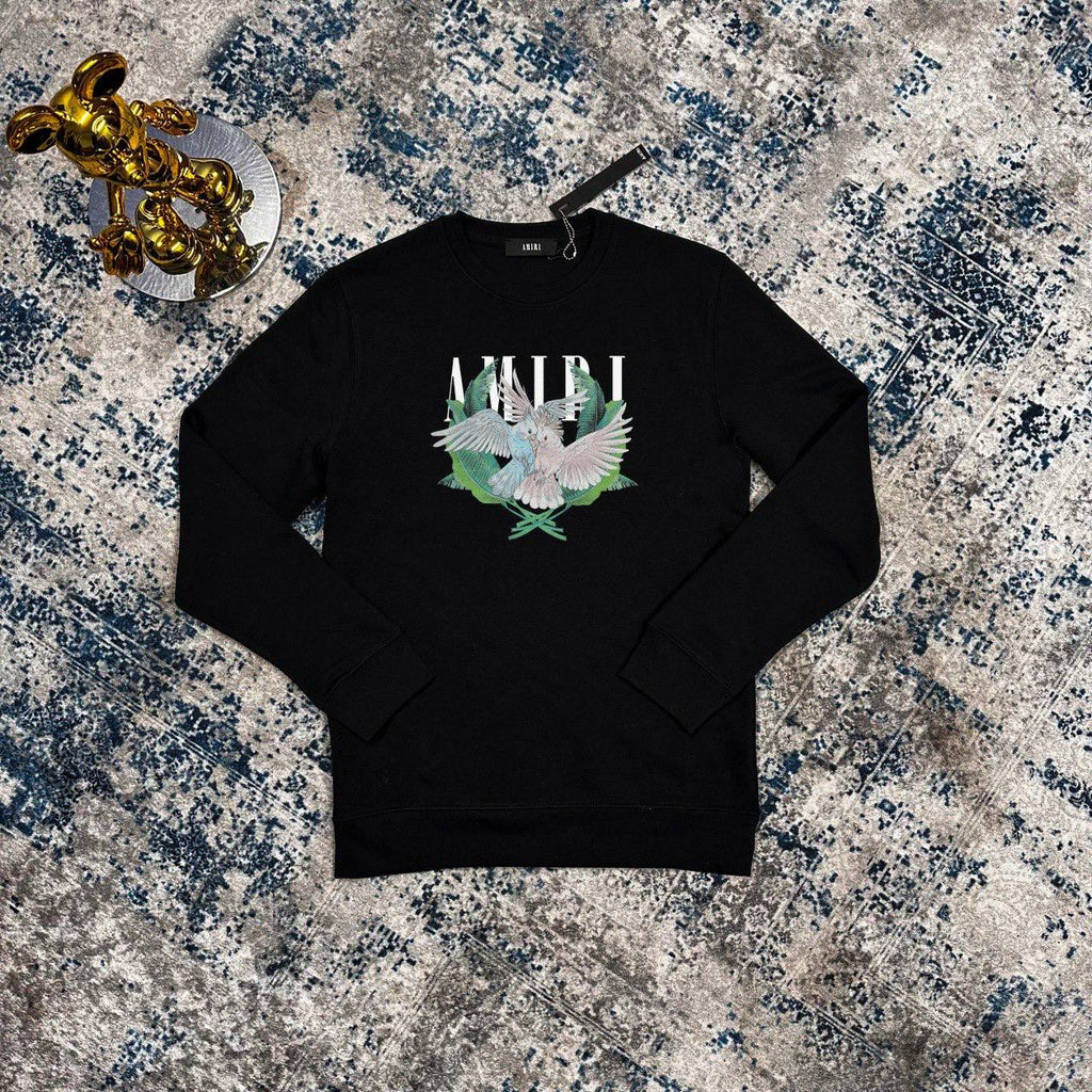 Amiri Black Lovebirds Jumpers Mens UK Reps AAA Quality