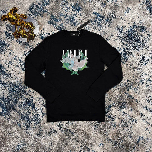 Amiri Black Lovebirds Jumpers Mens UK Reps AAA Quality