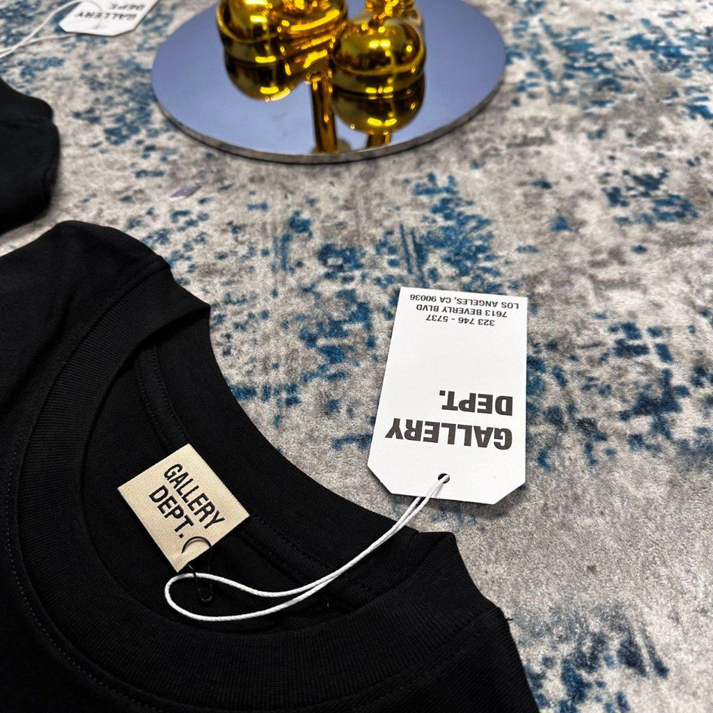 Gallery Dept. Black French T-Shirt UK Reps AAA Quality