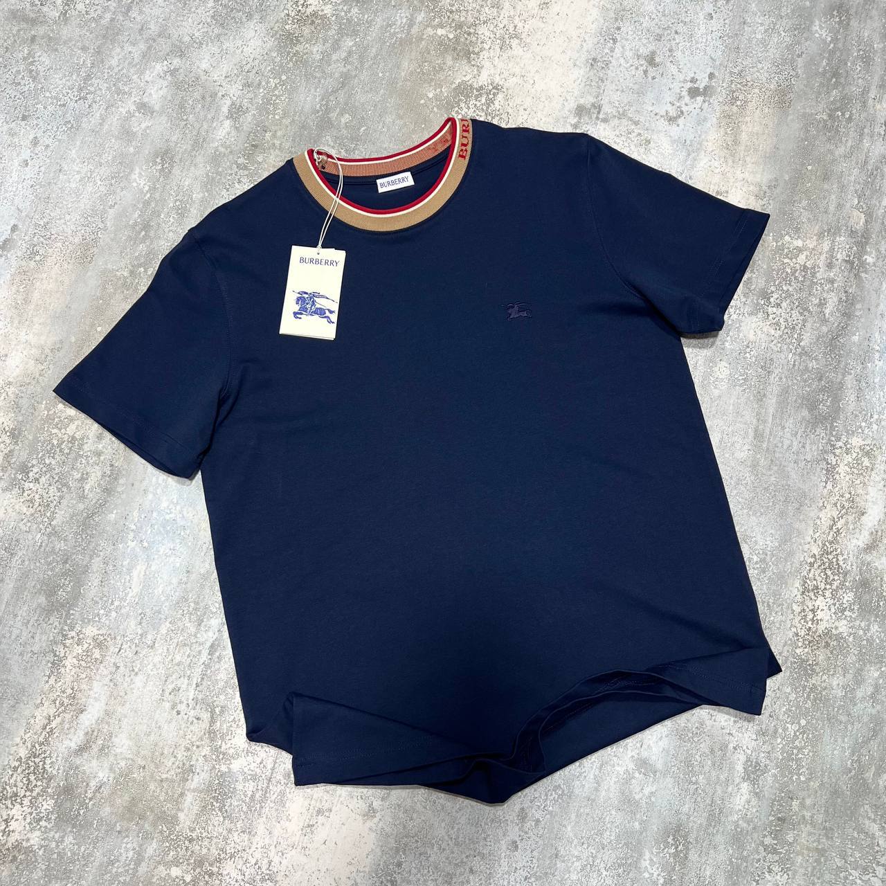 Burberry Check Trim Cotton T-Shirt in Multiple Colors UK Reps AAA Quality