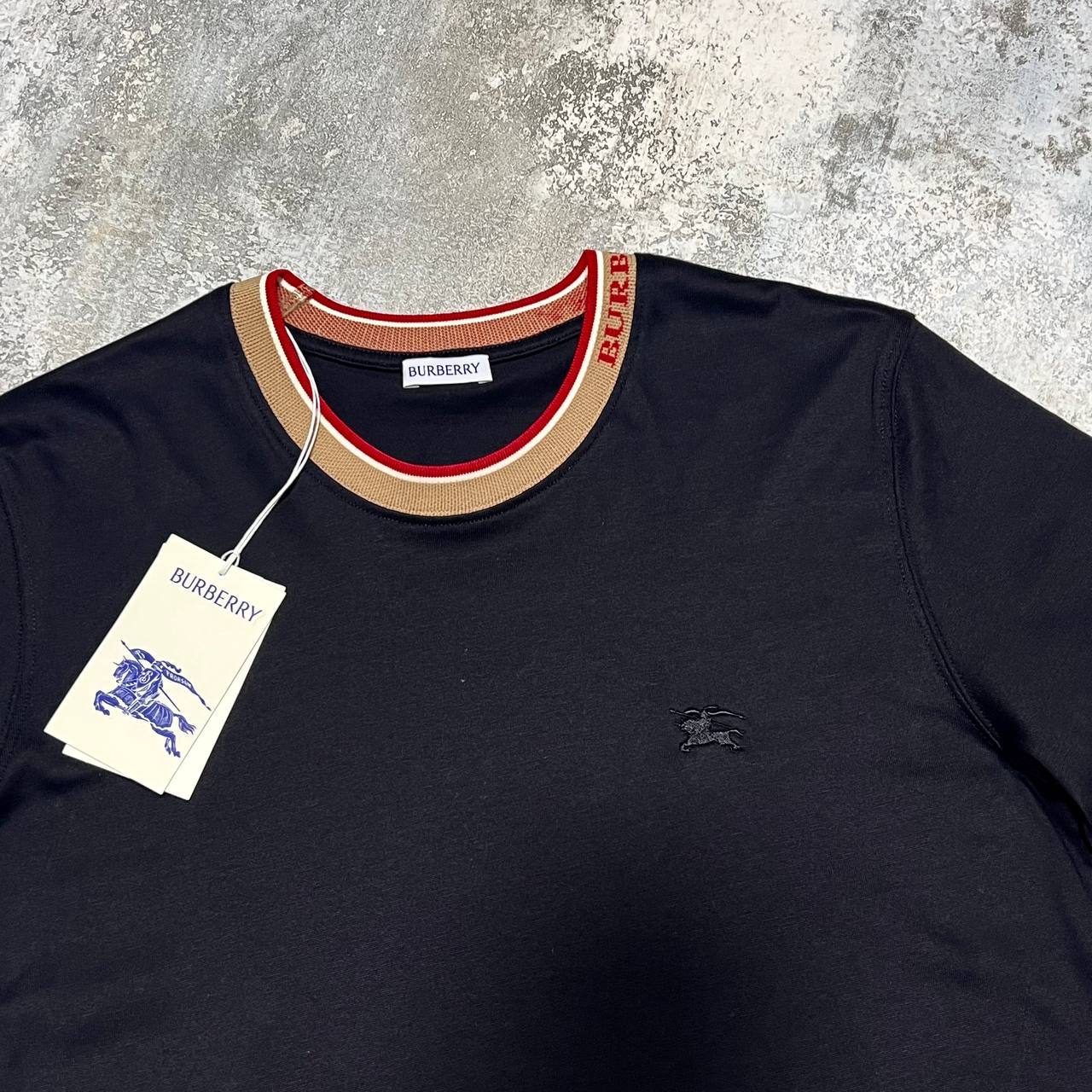 Burberry Check Trim Cotton T-Shirt in Multiple Colors UK Reps AAA Quality