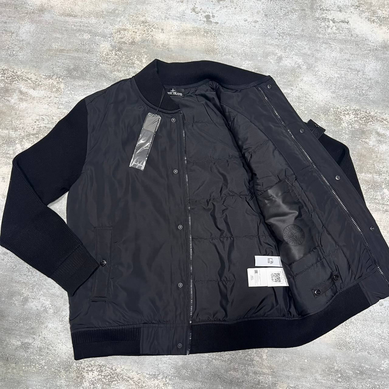 Stone Island Hybrid Bomber Jacket Mens in 2 Colors UK Reps AAA Quality