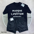 Louis Vuitton Embroidered T-Shirts & Shorts Set in Multiple Colors UK Reps AAA Quality