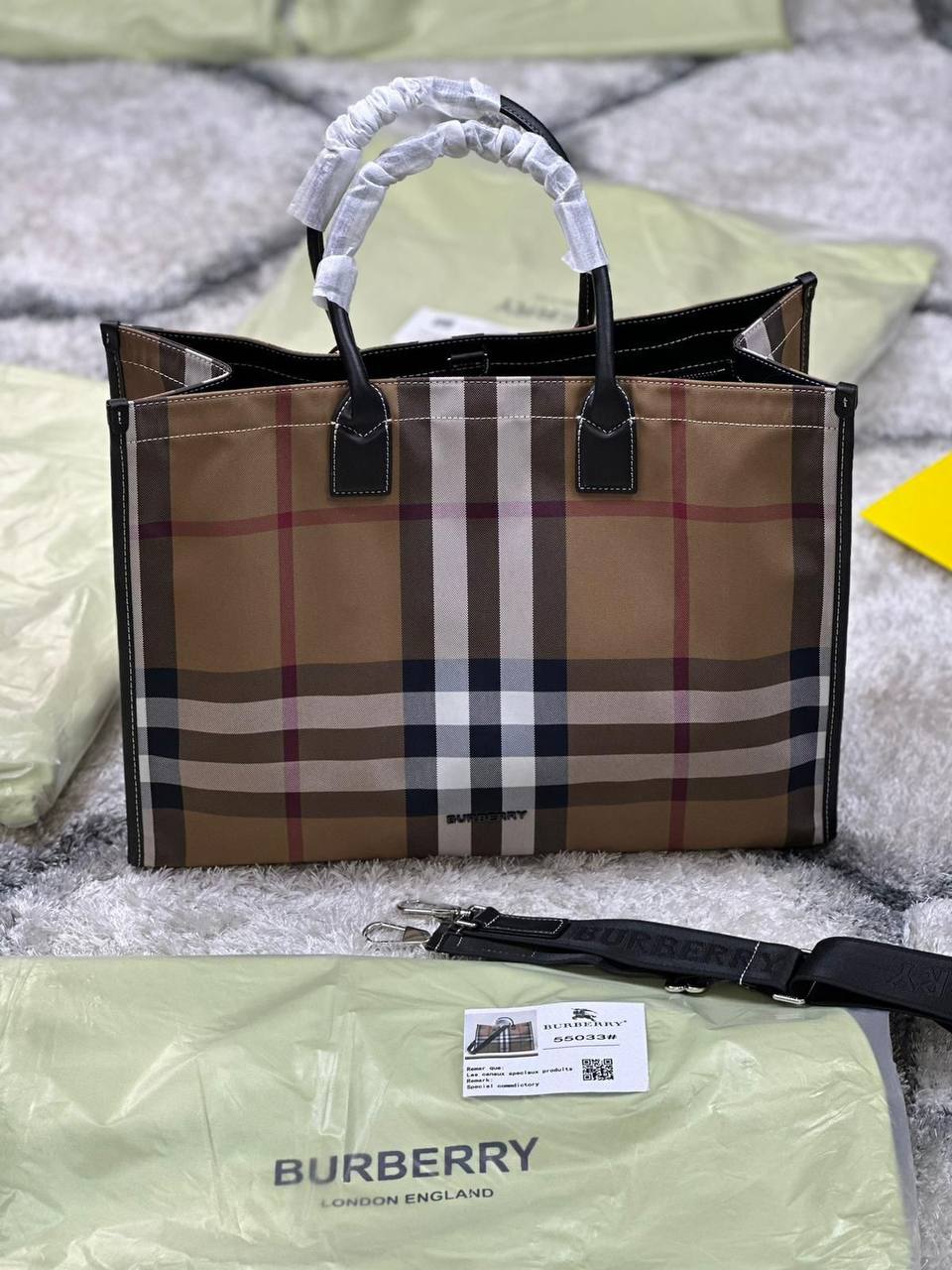 Burberry Denny Tote Messenger Bag UK Reps AAA Quality
