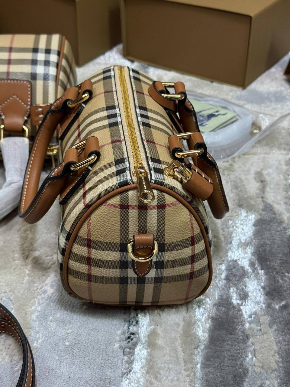 Burberry Mini Check Messenger Bag UK Reps AAA Quality